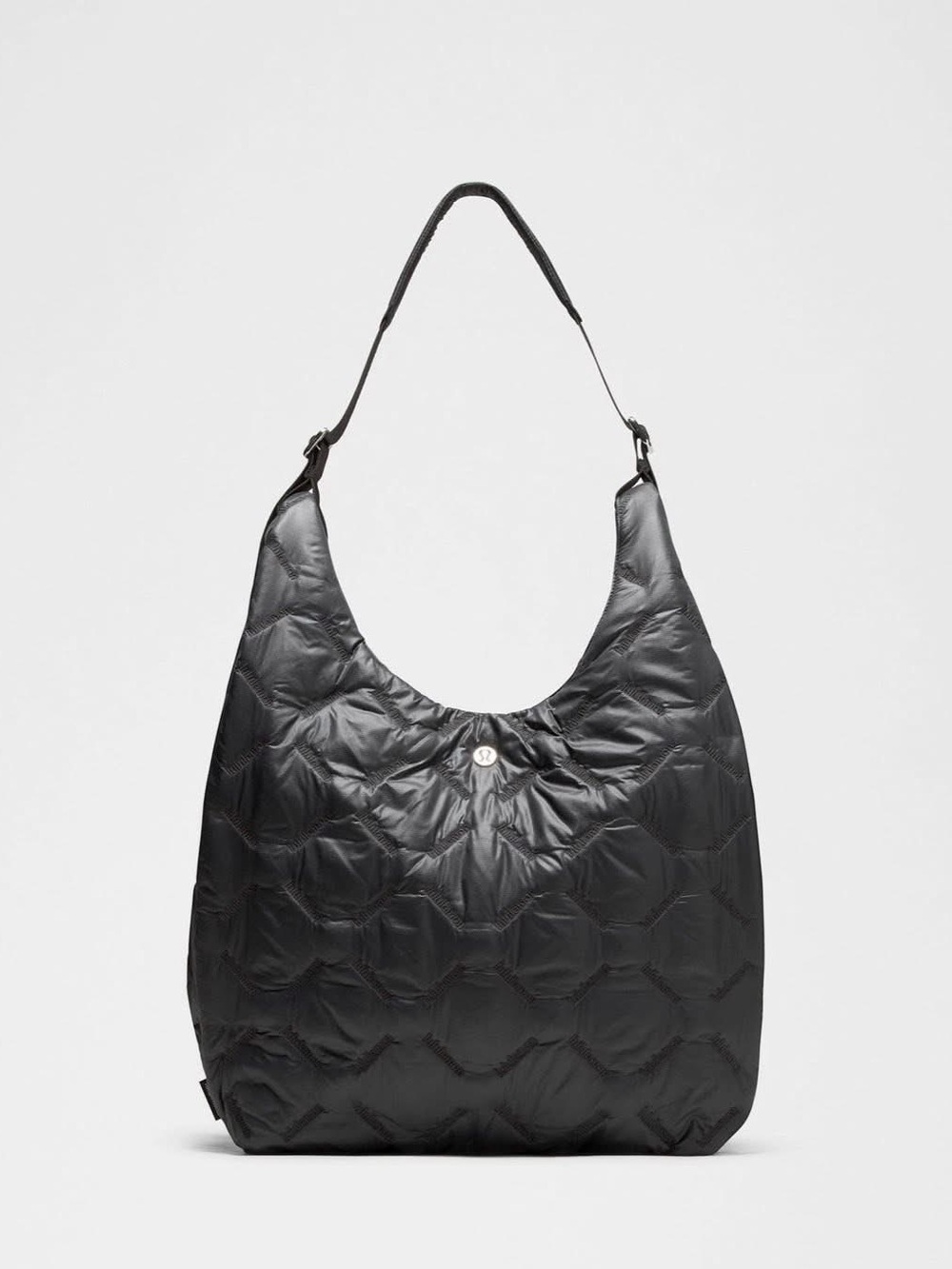 lululemon athletica Black Quilted Hobo Shoulder Bag